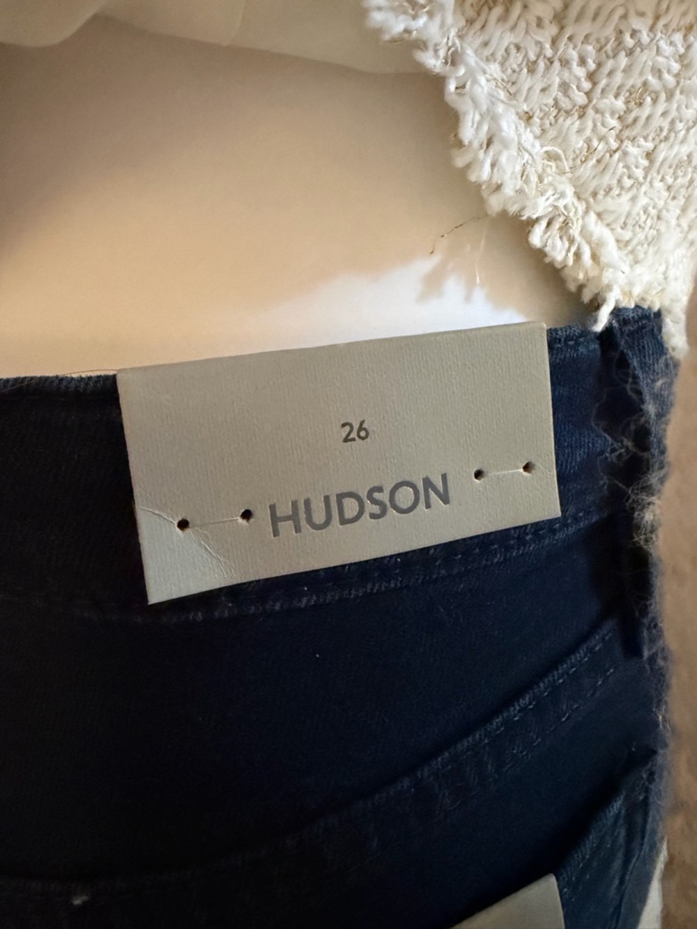 #Hudson Jeans Dark Navy Barbara Baby Boot Jeans with Front Slit. NWT - Picture 9 of 11